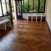 Parquet posé en bâton rompu